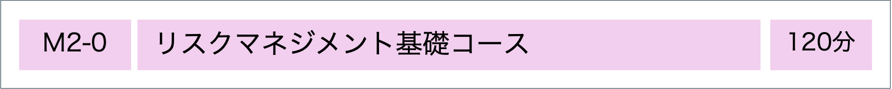 MSQA公認研修：リスクマネジメント基礎コース
