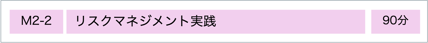MSQA公認研修コース：リスクマネジメント実践